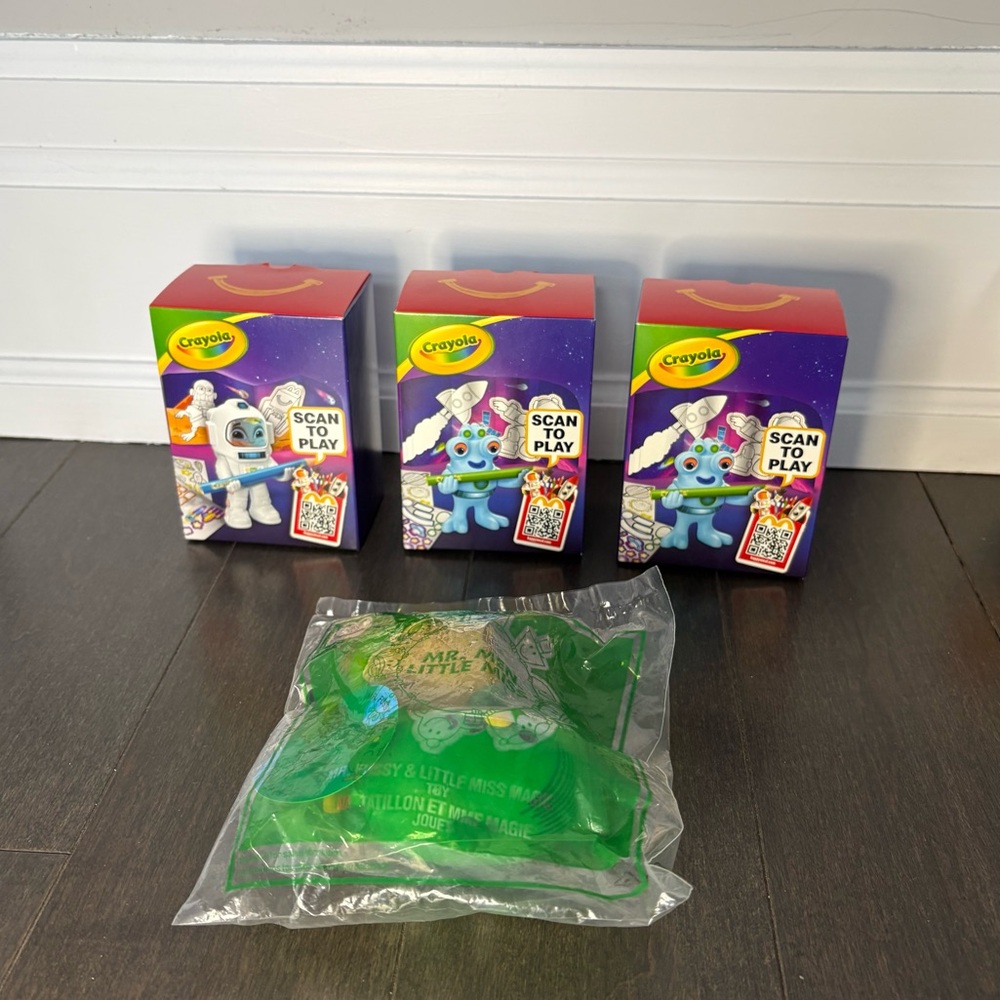 McDonald’s Happy Meal Bundle Crayola & Mr Men & Little Miss kids, toys, collect